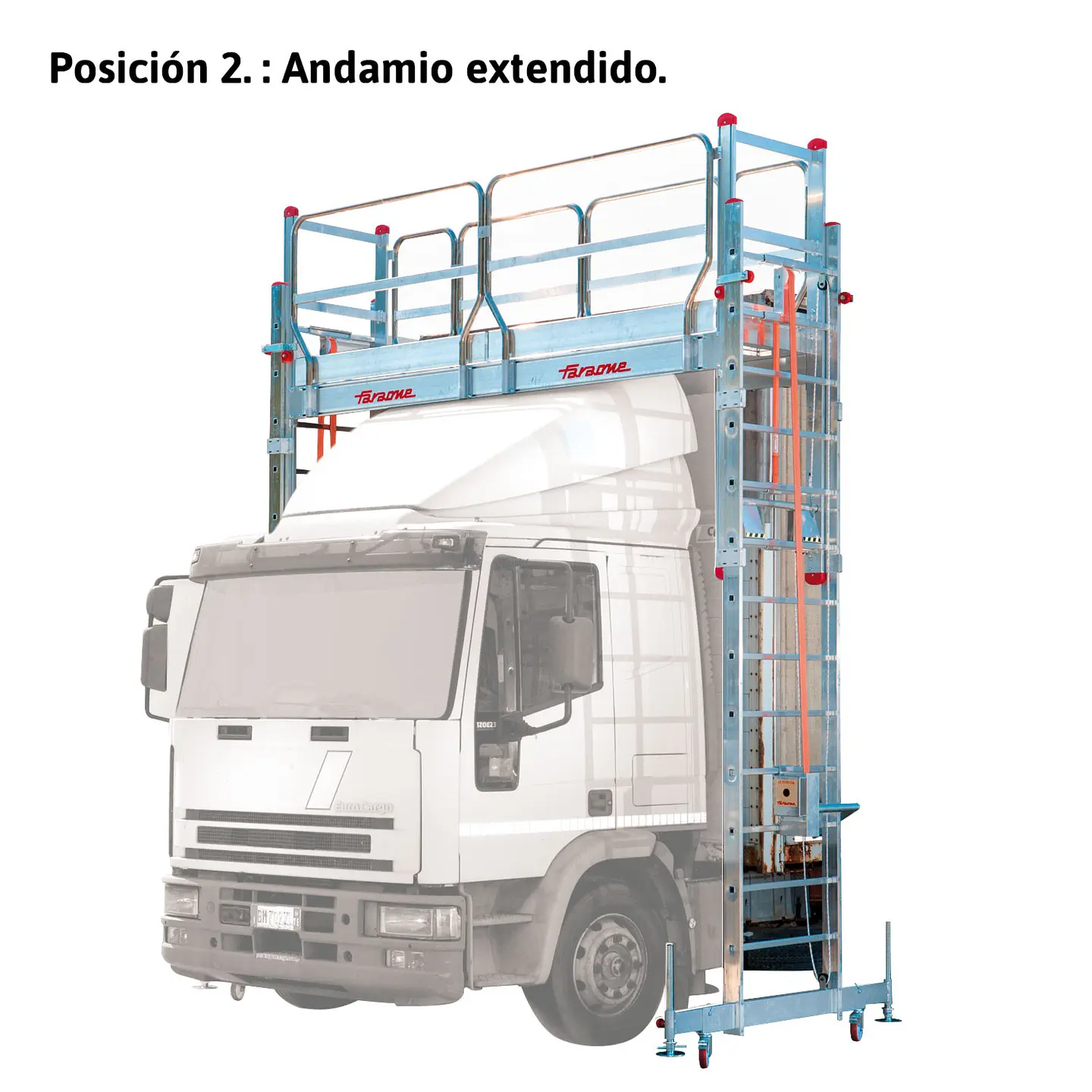 Andaime de Alumínio Especial para Oficinas de Camiões e Autocarros TSA320 FARAONE 4