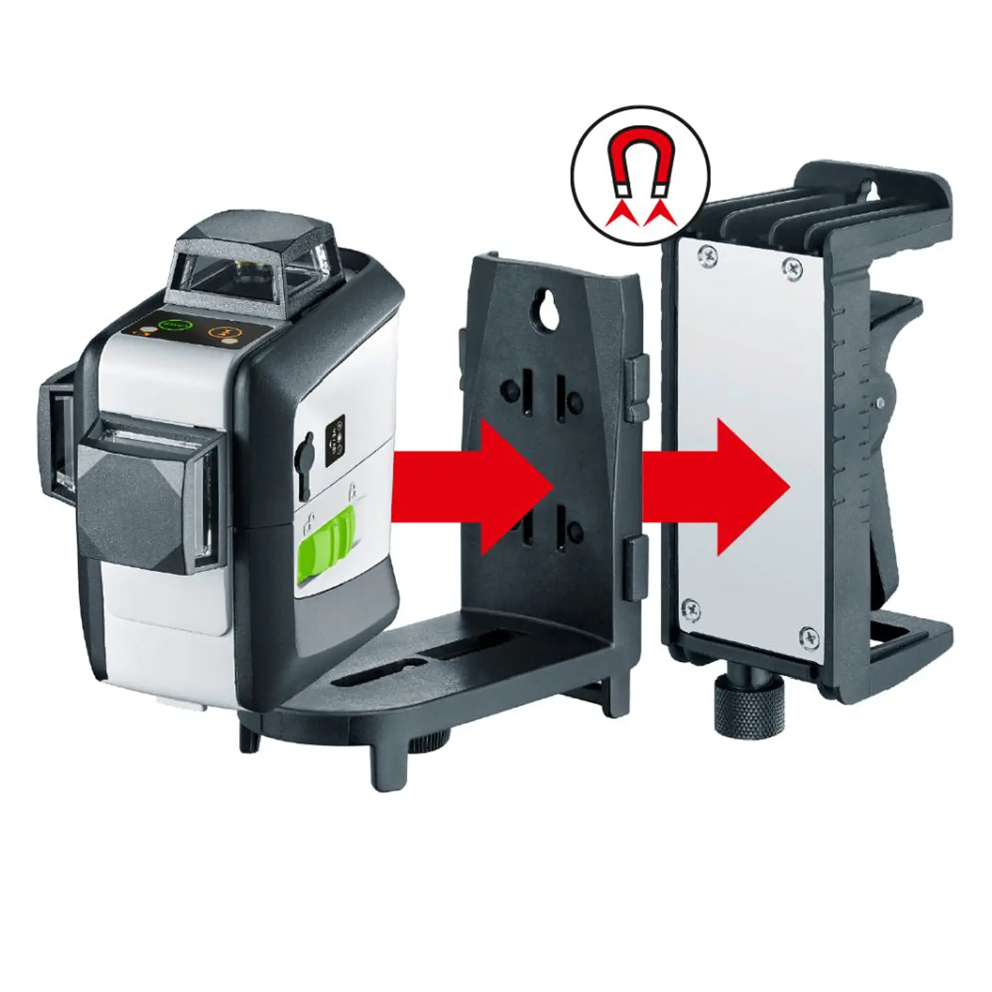 Nível Laser Verde 3 Linhas 360º SuperPlane-Laser 3G Pro LASERLINER 3