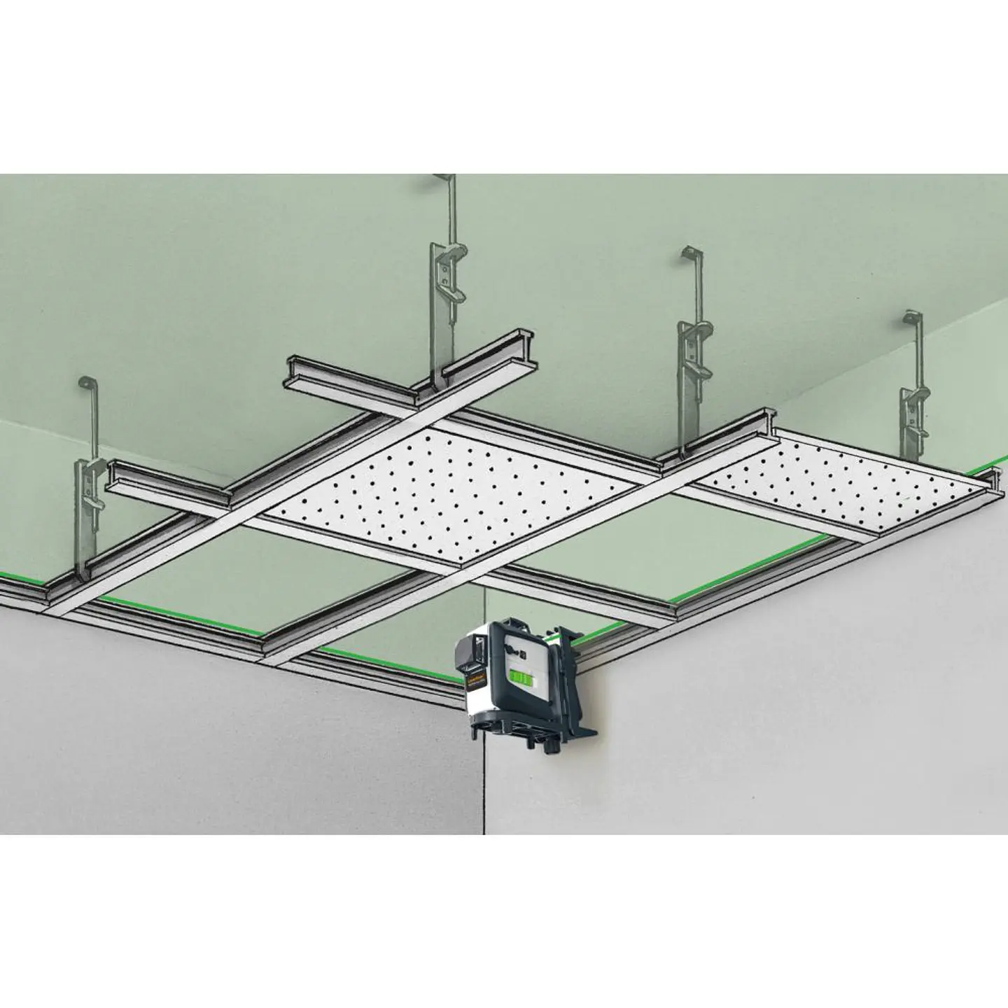 Nível Laser Verde 3 Linhas 360º SuperPlane-Laser 3G Pro LASERLINER 5