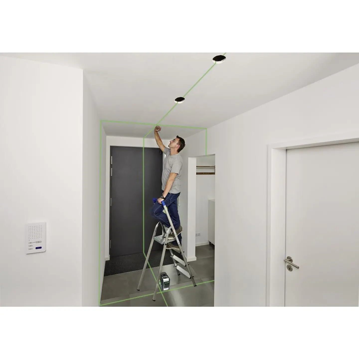 Nível Laser Verde 3 Linhas 360º SuperPlane-Laser 3G Pro LASERLINER 6