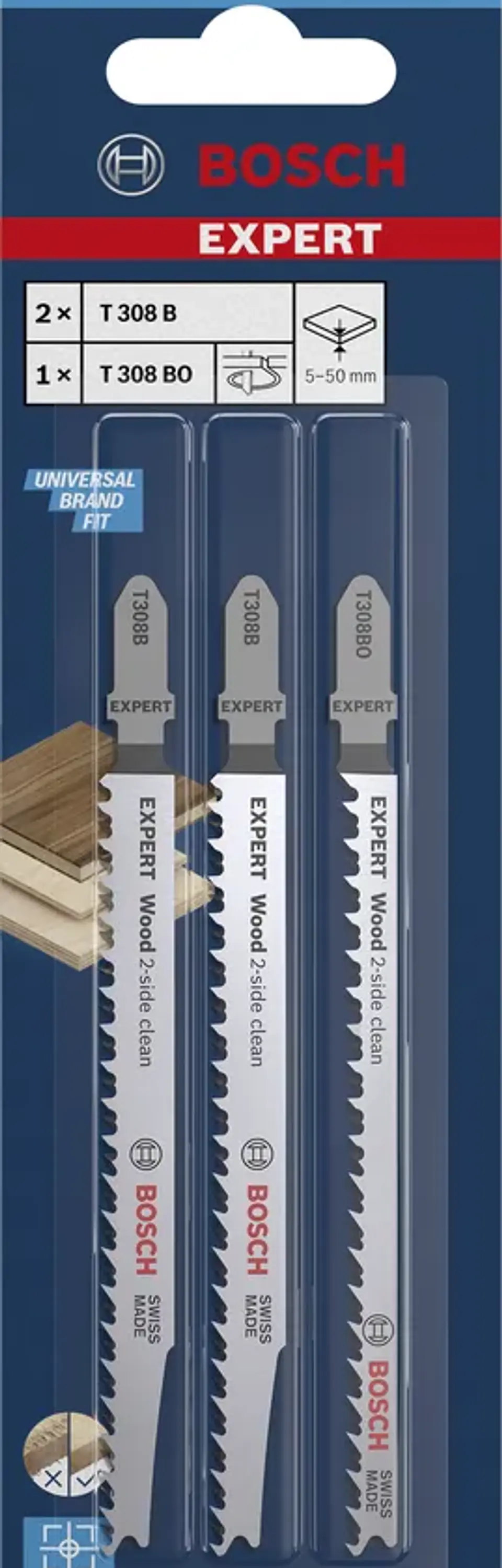 Lamina de Serra Vertical T 308 B EXPERT WOOD BOSCH (3 Unidades) 2
