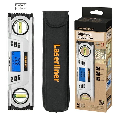 Nível Digital Magnetico Eletrónico 250mm DigiLevel Plus 25 LASERLINER