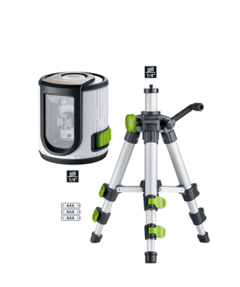 Nível Laser 2 Linhas Verde com Tripé EasyCross-Laser Work Set LASERLINER