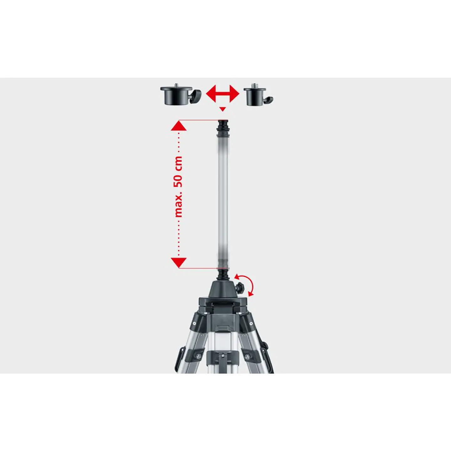 Tripé de Alumínio 1.80 MT VarioStand L 180 cm LASERLINER 3