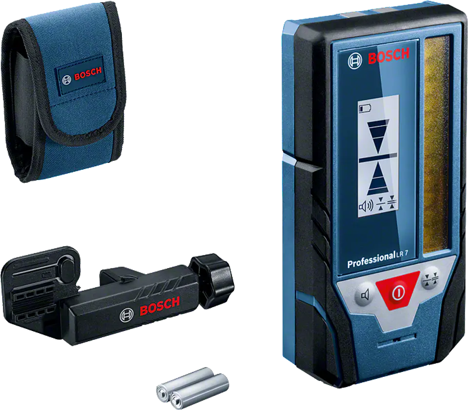 Nivel laser 3 Linhas Verdes GLL 12V-100-33 CG + 1 Bateria 12V 2.0Ah BOSCH + Receptor Laser LR 7 + Tripé BT 150 BOSCH 3