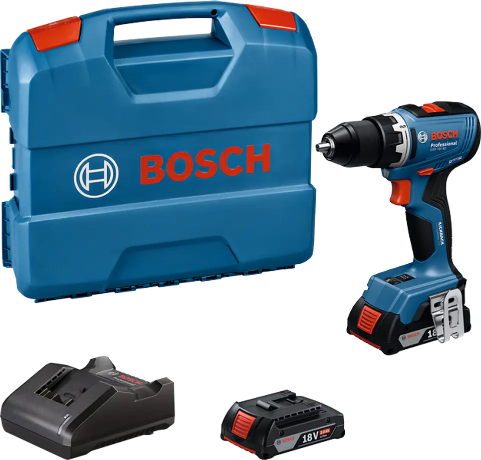 Aparafusadora/Berbequim sem fio GSR 18V-65 + 2 Baterias 18V 2.0Ah BOSCH 2