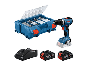 Aparafusadora/Berbequim sem fio GSR 18V-65 + 2 Baterias 18V 4.0Ah + 82 Acessórios BOSCH