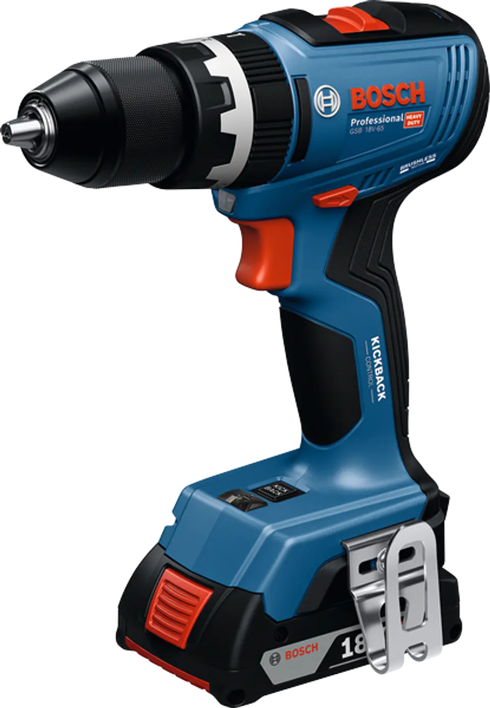 Aparafusadora/Berbequim com percussão sem fio GSB 18V-65 BOSCH 2