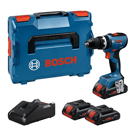 Aparafusadora/Berbequim com percussão sem fio GSB 18V-65 + 3 Baterias ProCORE18V 4.0Ah BOSCH