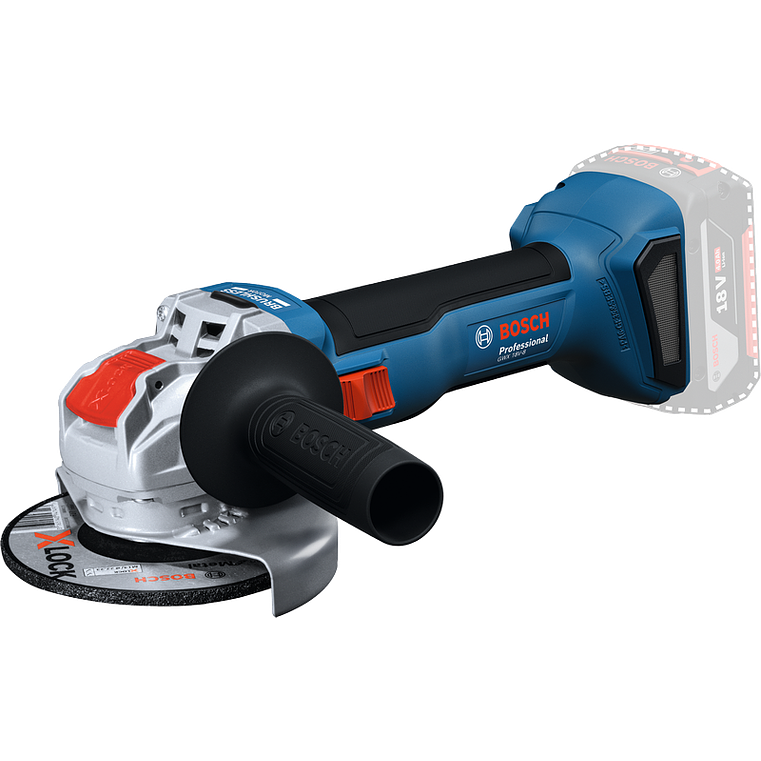 Rebarbadora sem fio X-LOCK GWS 18V-8 (125) + Mala L-BOXX BOSCH 2