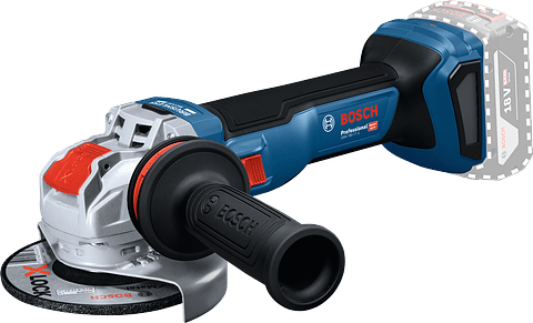Rebarbadora com regulador de rotações sem fio X-LOCK GWS 18V-11 S (125) + L-BOXX BOSCH