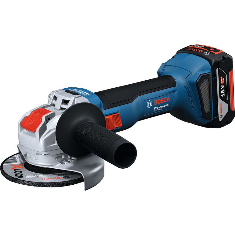 Rebarbadora sem fio X-LOCK GWS 18V-8 (125) + 2 Baterias 18V 4.0Ah BOSCH 2