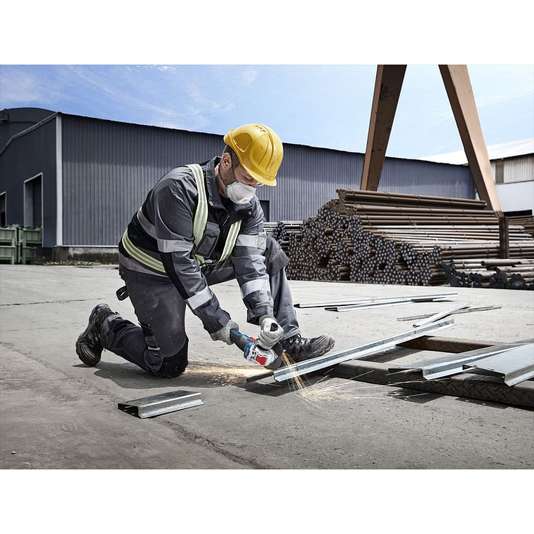 Rebarbadora sem fio X-LOCK GWS 18V-8 (125) + Mala L-BOXX BOSCH 4