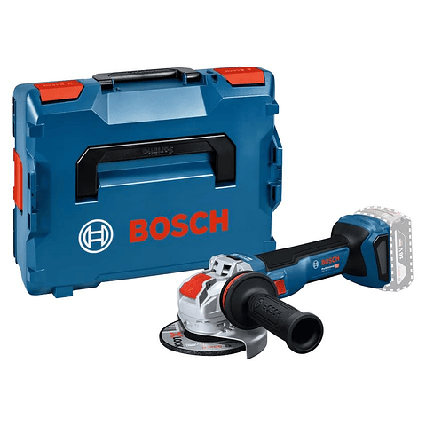 Rebarbadora com regulador de rotações sem fio X-LOCK GWS 18V-11 S (125) + L-BOXX BOSCH