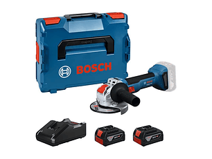 Rebarbadora sem fio X-LOCK GWS 18V-8 (125) + 2 Baterias 18V 4.0Ah BOSCH