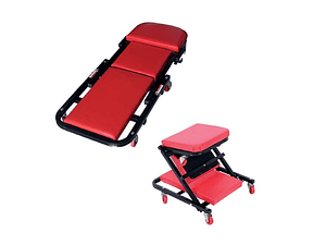 Estrado de mecânico dobrável com rodas 2 em 1 HFM21 HEAVYWARE