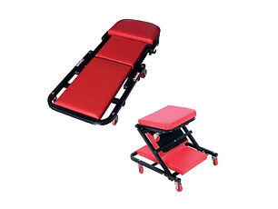 Estrado de mecânico dobrável com rodas 2 em 1 HFM21 HEAVYWARE