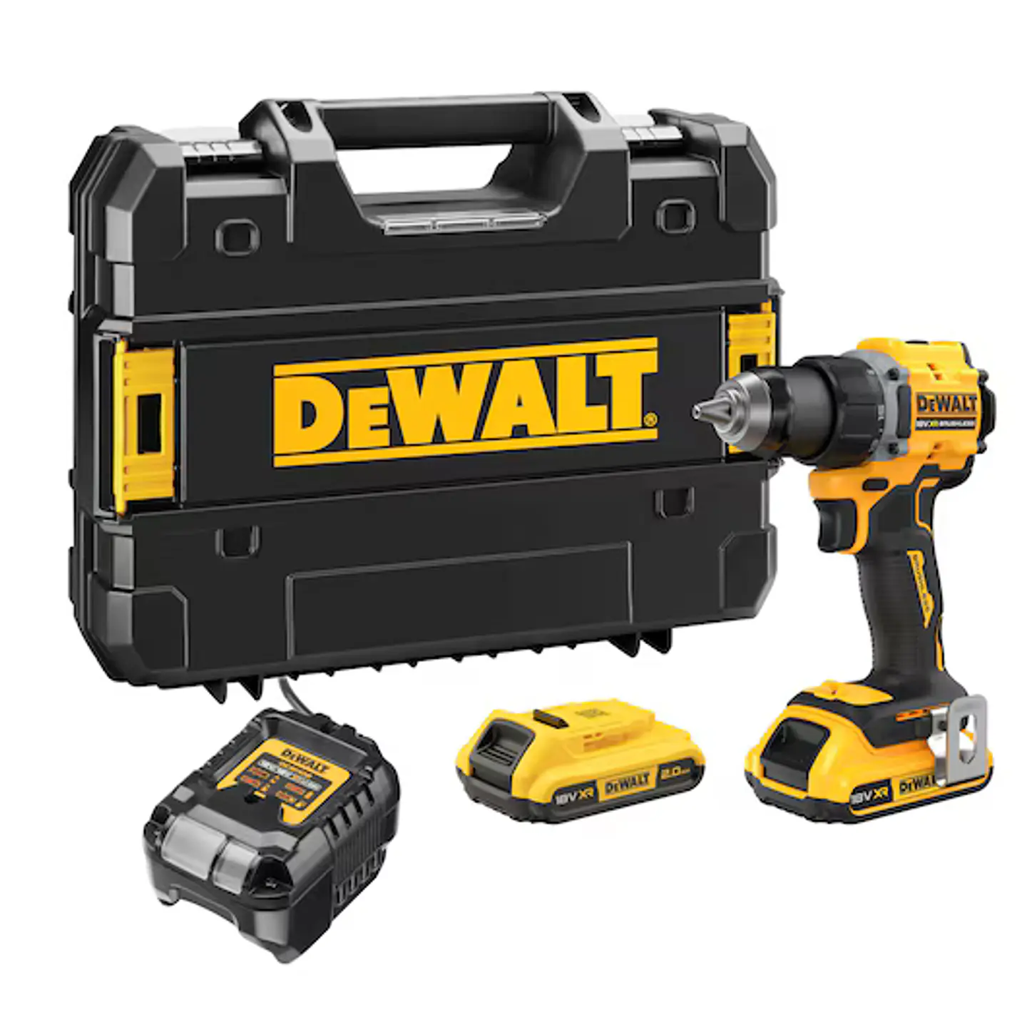 Aparafusadora Berbequim sem Escovas XR18V + 2 Baterias 2,0 Ah DCD794D2T DEWALT 1