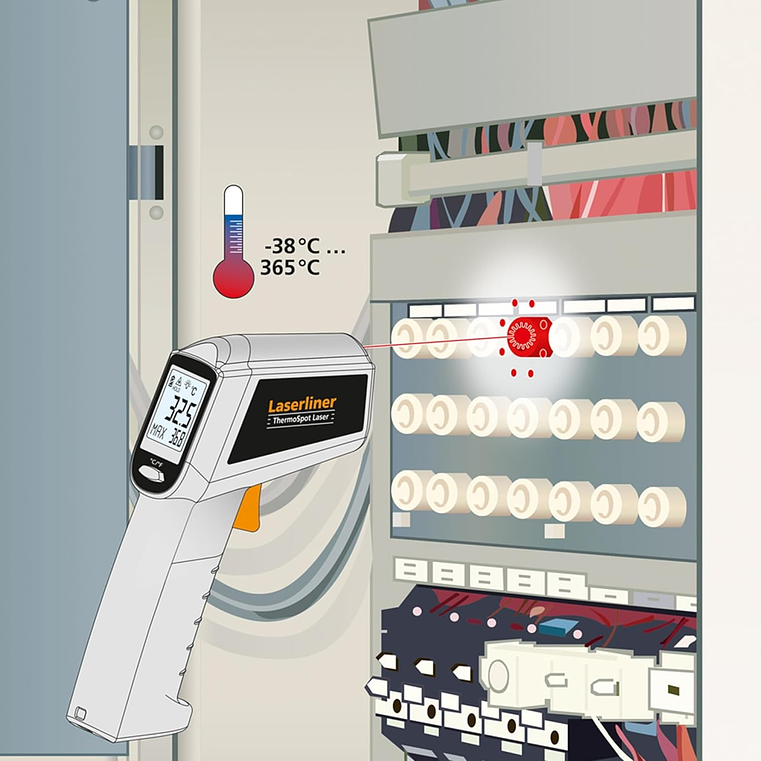 Termómetro para superfícies sem contacto ThermoSpot Laser LASERLINER 4
