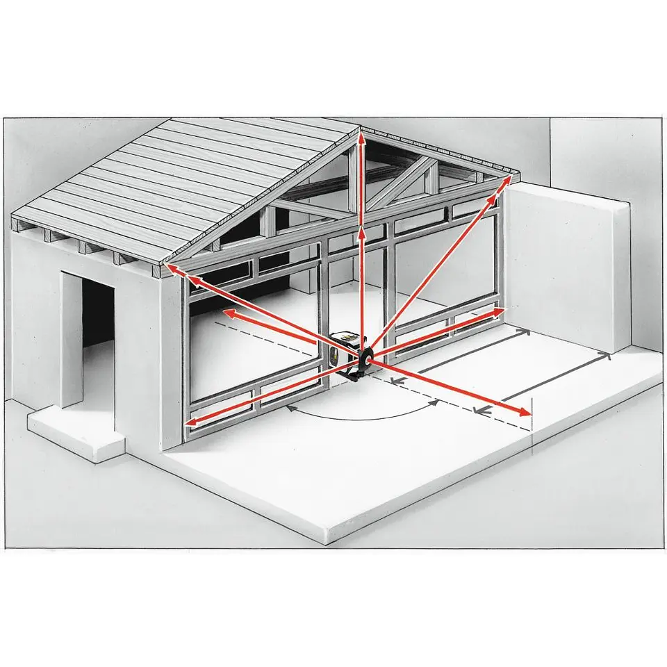 Nivel Laser rotativo de linhas vermelhas Cubus 210 S Set 150 cm LASERLINER 7