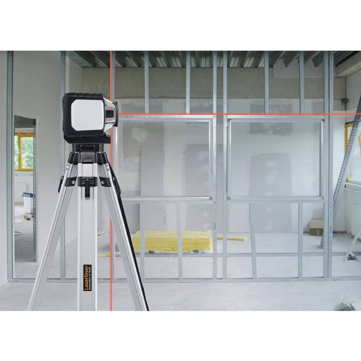 Nivel Laser rotativo de linhas vermelhas Cubus 210 S Set 150 cm LASERLINER 8