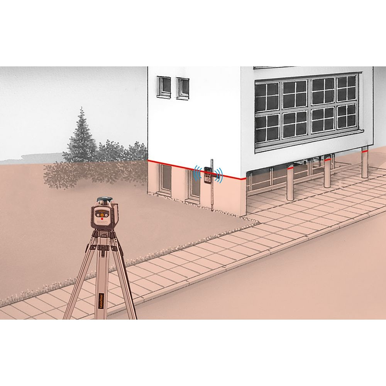 Nivel Laser rotativo de linhas vermelhas Cubus 210 S Set 150 cm LASERLINER 9