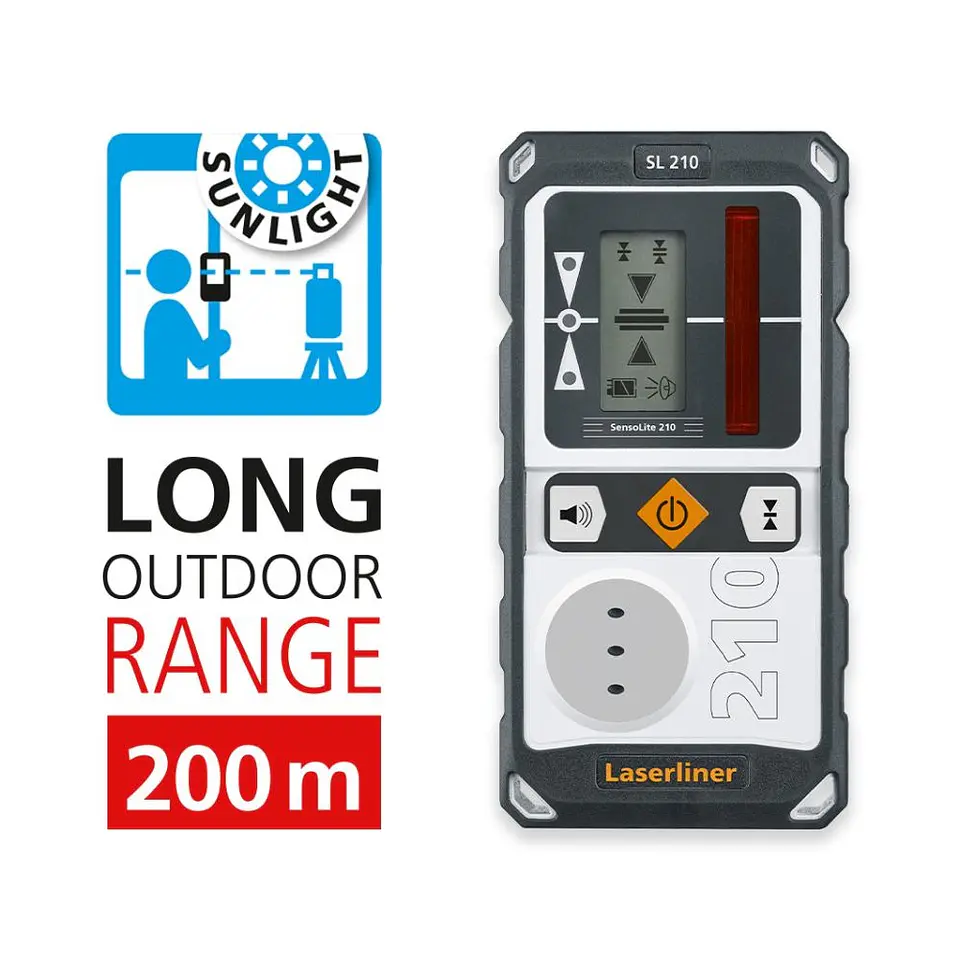 Nivel Laser rotativo de linhas vermelhas Cubus 210 S Set 150 cm LASERLINER 15