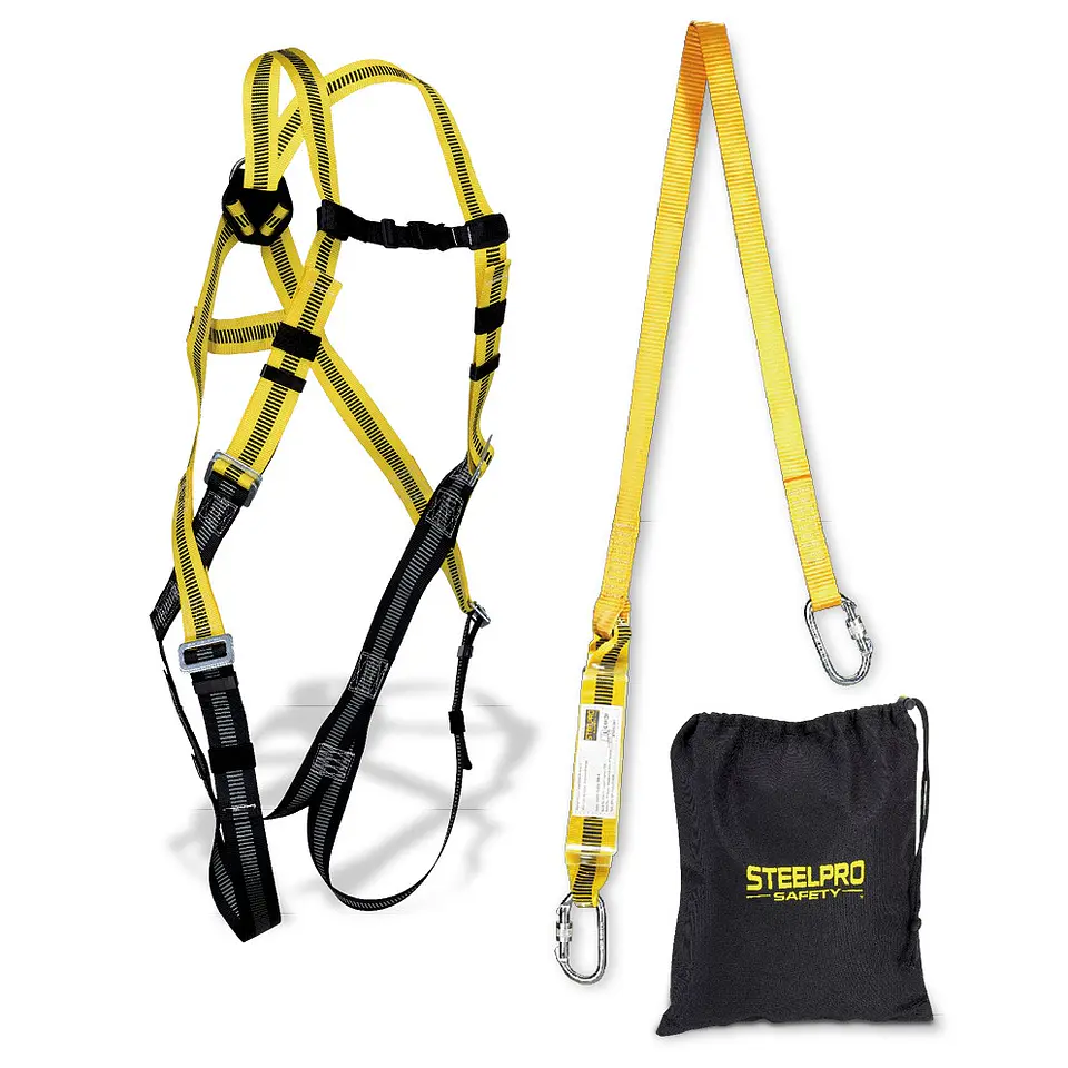 Kit anti queda de Arnês + cinta com amortecedor 1888-KIT2 STEELPRO 1