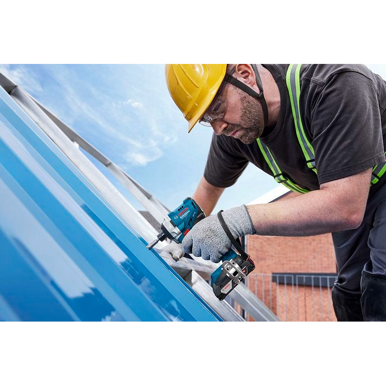 Conjunto de aparafusadora de impacto GDR 18V-215 + Berbequim GSB 185-LI + 2 Baterias 18V 2.0Ah BOSCH 9