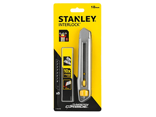 X-Ato InterLock 18mm + 5 Laminas Carbide 7-10-018 STANLEY