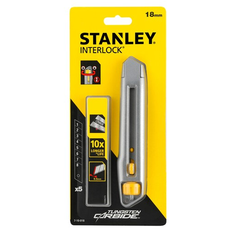 X-Ato InterLock 18mm + 5 Laminas Carbide 7-10-018 STANLEY 2
