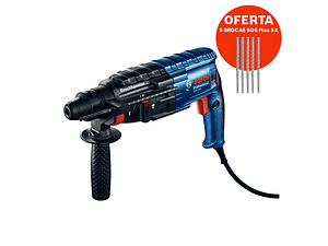 Martelo perfurador SDS plus GBH 240 + 5 Brocas SDS plus 5X BOSCH