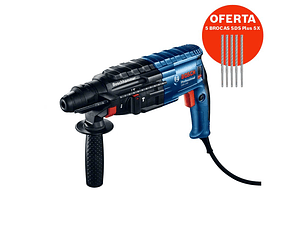 Martelo perfurador SDS plus GBH 240 + 5 Brocas SDS plus 5X BOSCH