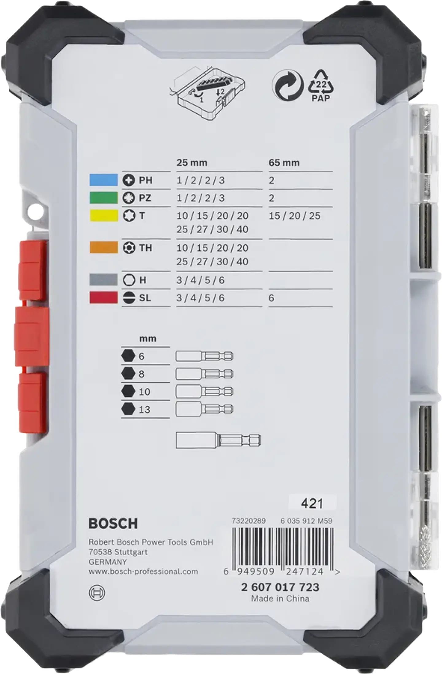 Conjunto de pontas de aparafusar Extra Hard (43 pcs) BOSCH 4