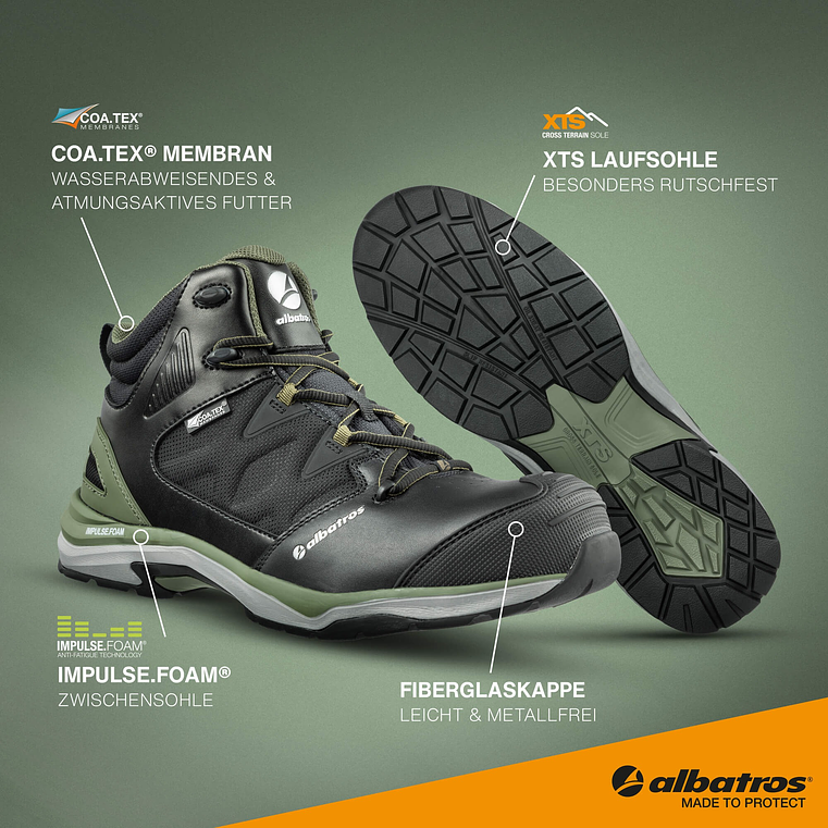 Bota de segurança ULTRATRAIL CTX MID S7S ALBATROS 6