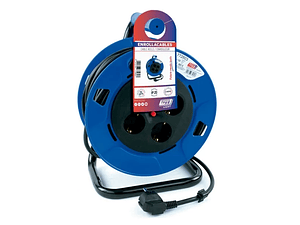 Extensão com Enrolador Cabo Elétrico IP20 4.000W H05VV-F 3x1.5mm 25 Metros TAYG