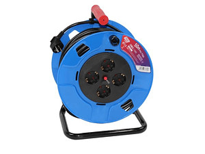 Extensão com Enrolador Cabo Elétrico IP20 4.000W H05VV-F 3x1.5mm 50 Metros TAYG