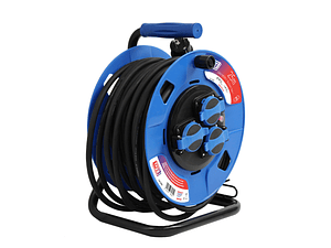 Extensão com Enrolador Cabo Elétrico IP55 3.000W H07RN-F 3x1.5mm 25 Metros TAYG