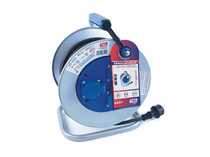 Extensão com Enrolador Metálico Cabo Elétrico IP55 4.000W H05VV-F 3x2.5mm 25 Metros TAYG