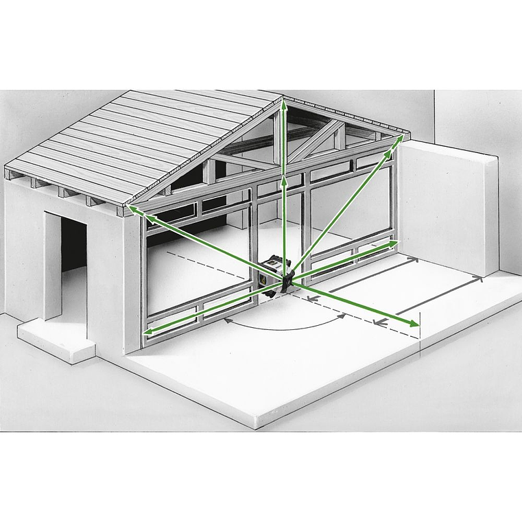 Laser rotativo linhas verdes Quadrum Compact GT M300 S + Receptor + Controlo remoto LASERLINER 3