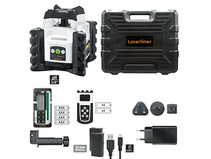 Laser rotativo linhas verdes Quadrum Compact GT M300 S + Receptor + Controlo remoto LASERLINER