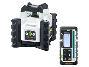 Nivel Laser Verde rotativo linhas verdes Quadrum Compact GT M300 S + Receptor + Controlo remoto LASERLINER