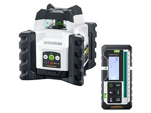 Laser rotativo linhas verdes Quadrum Compact GT M300 S + Receptor + Controlo remoto LASERLINER