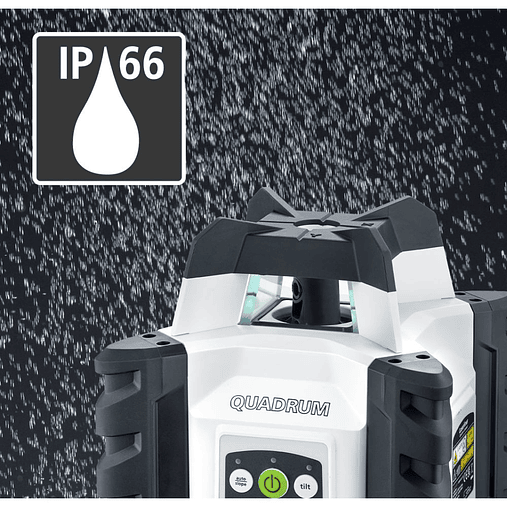 Laser rotativo linhas verdes Quadrum Compact GT M300 S + Receptor + Controlo remoto LASERLINER 12