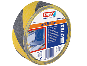 Rolo Fita Anti-Derrapante Amarelo/Preto 50 mm x 15 mts. 60951 TESA