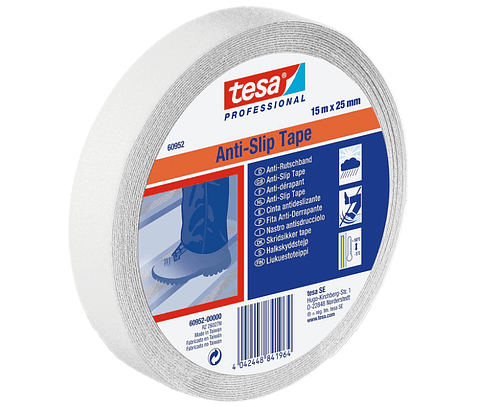 Rolo Fita Anti-Derrapante Transparente 25 mm x 15 mts. 60952 TESA 