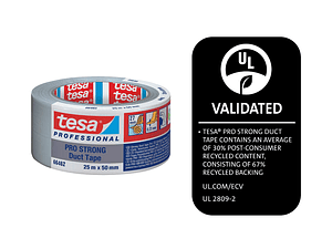 Rolo Fita Americana Prata Duct Pro Strong 50 mm x 25 mts. 66462 TESA 