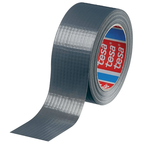 Rolo Fita Americana Prata Duct Standard 50 mm x 25 mts. 4610 TESA