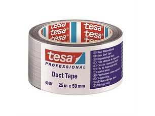 Rolo Fita Americana Prata Duct Standard 50 mm x 25 mts. 4610 TESA