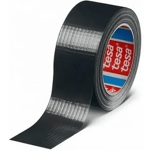 Rolo Fita Americana Preto Duct Standard 50 mm x 25 mts. 4610 TESA 